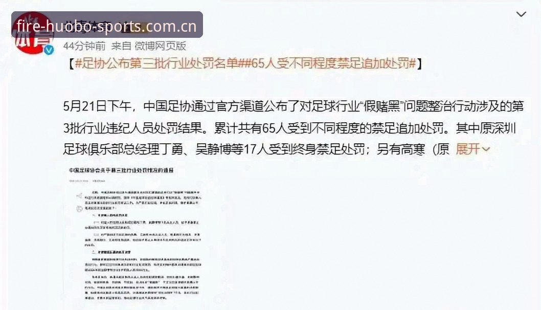 中国足协第三批禁足名单深度解读：65人受罚背后的行业变革信号